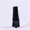 Pedro Anton Gerona Stud High Heel Boot - Black Suede